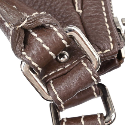 Chanel 2003-2004 Brown Calfskin Tassel Hobo Handbag