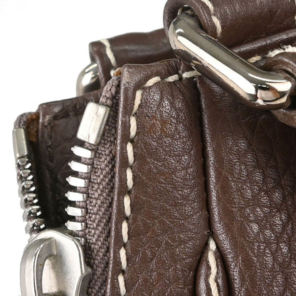 Chanel 2003-2004 Brown Calfskin Tassel Hobo Handbag