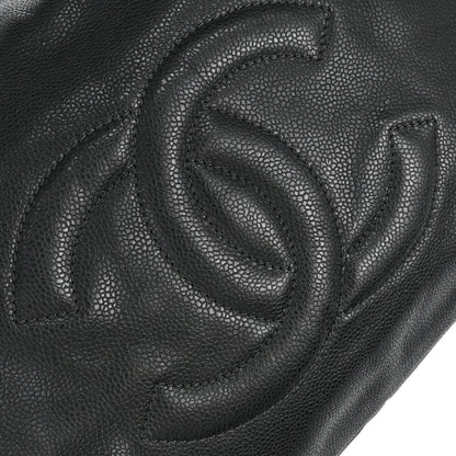 Chanel 2009-2010 Dark Gray Caviar Skin 31 Hobo Handbag