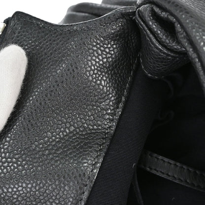 Chanel 2009-2010 Dark Gray Caviar Skin 31 Hobo Handbag