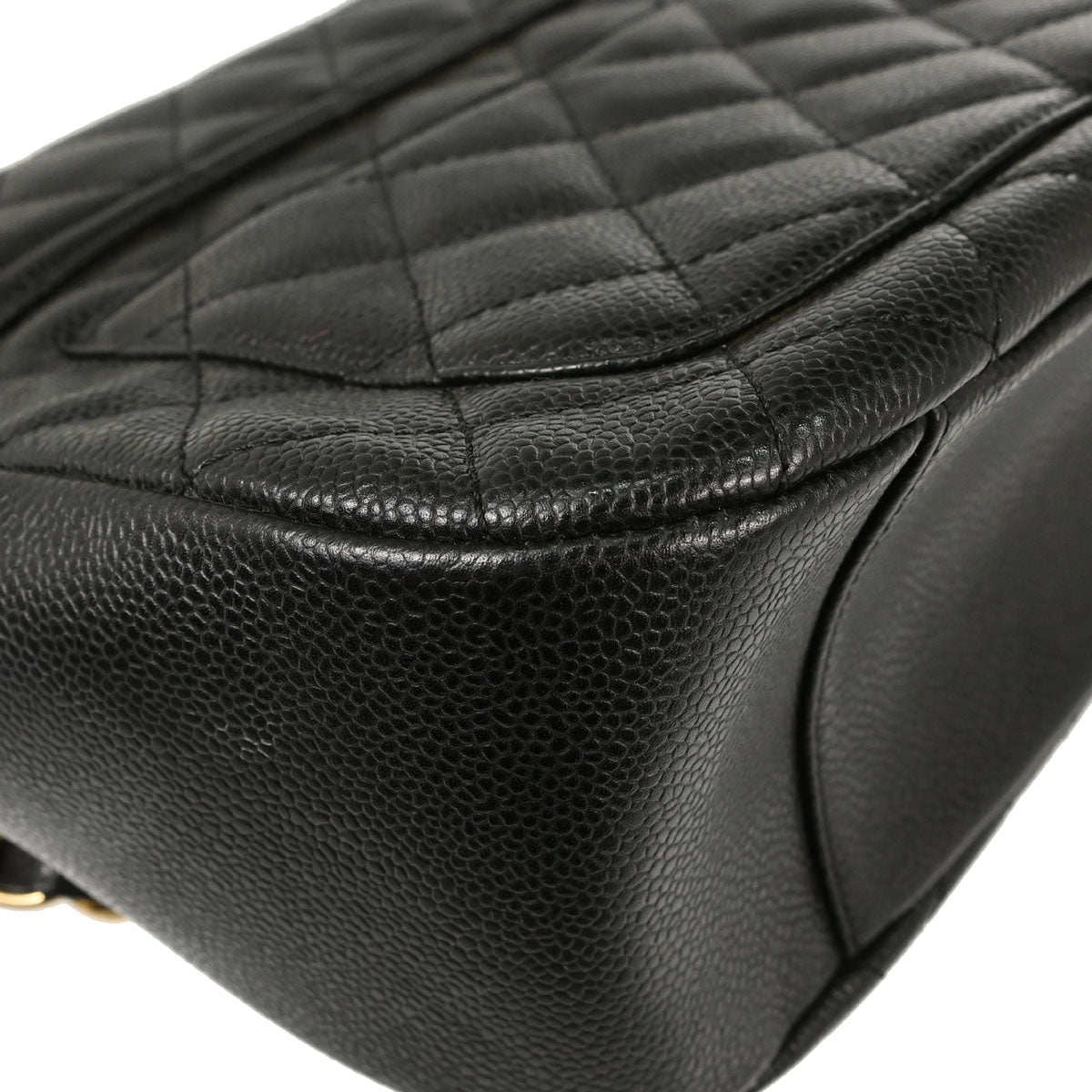 Chanel 2003-2004 Black Caviar Skin Shoulder Bag