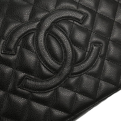 Chanel 2003-2004 Black Caviar Skin Shoulder Bag