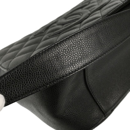 Chanel 2003-2004 Black Caviar Skin Shoulder Bag