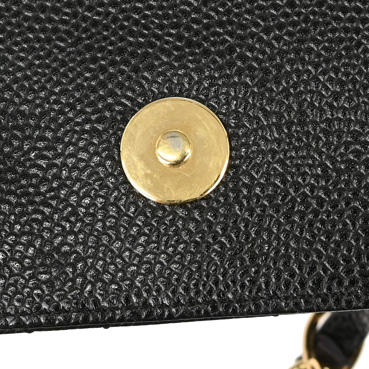 Chanel 2003-2004 Black Caviar Skin Shoulder Bag