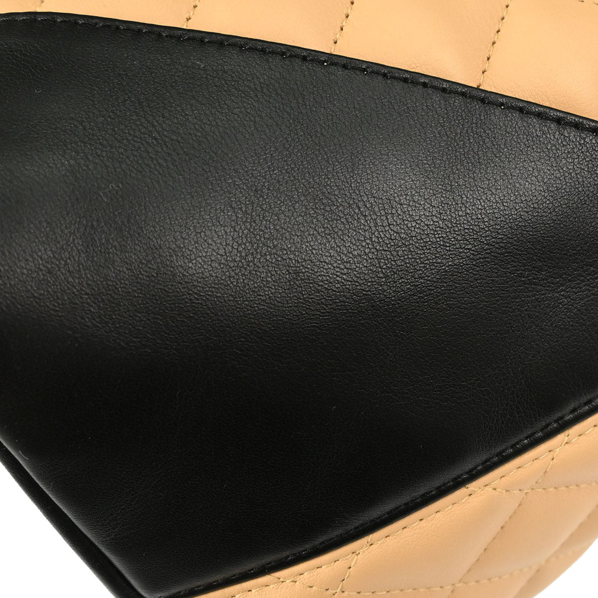 Chanel 2004-2005 Beige Calfskin Cambon Ligne Tote Handbag