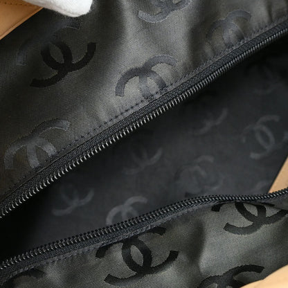 Chanel 2004-2005 Beige Calfskin Cambon Ligne Tote Handbag