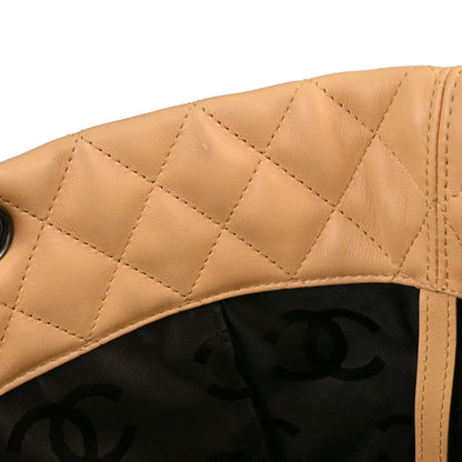 Chanel 2004-2005 Beige Calfskin Cambon Ligne Tote Handbag