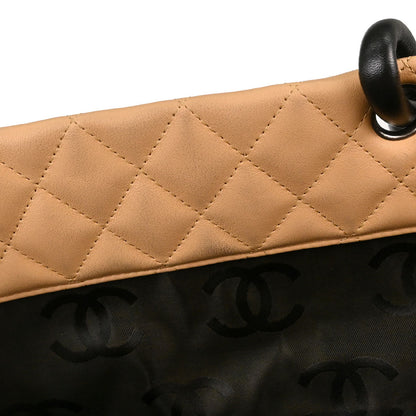 Chanel 2004-2005 Beige Calfskin Cambon Ligne Tote Handbag