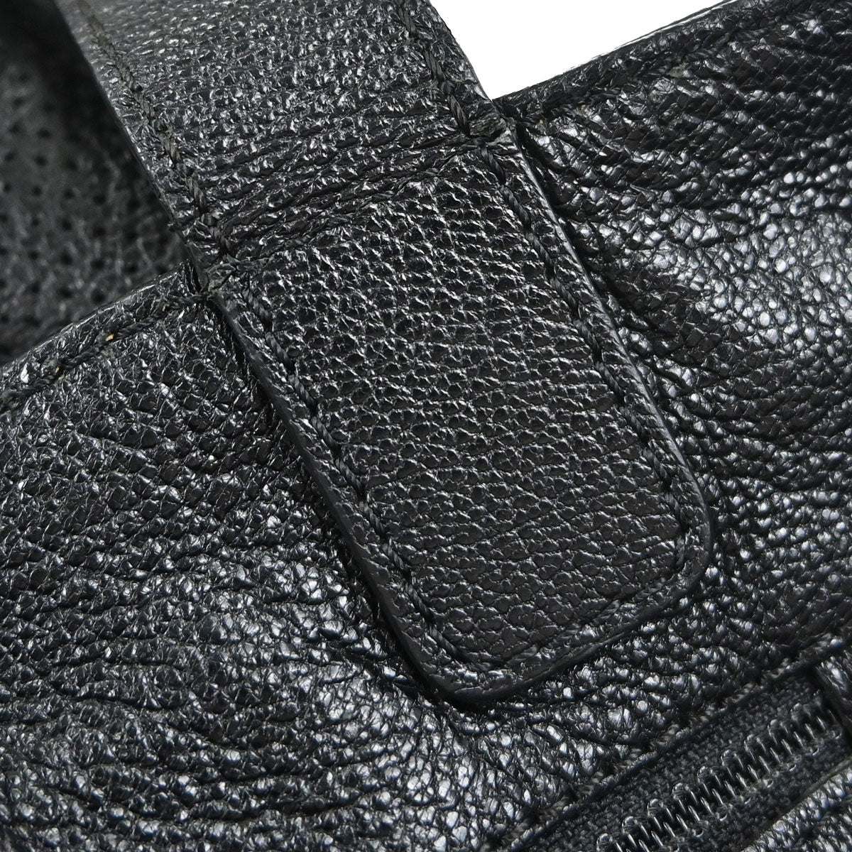 Chanel Black Perforated Calfskin Tote Handbag