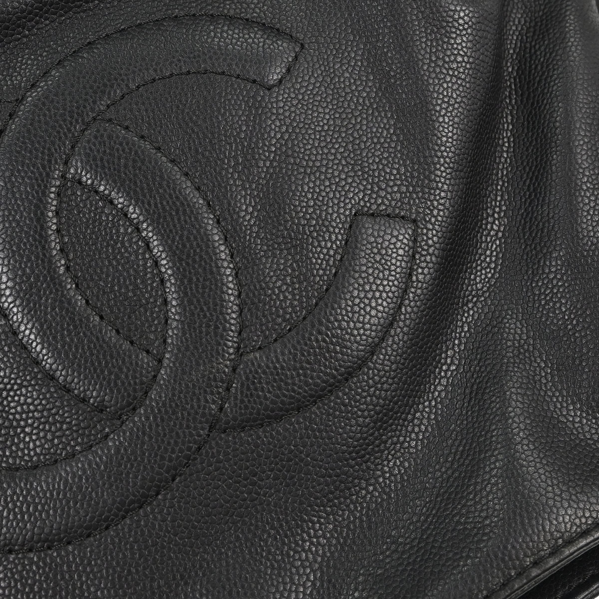 Chanel Black Caviar Skin Shoulder Bag