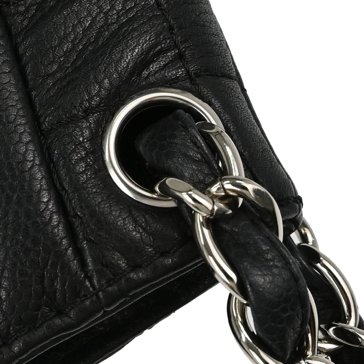 Chanel Black Caviar Skin Shoulder Bag