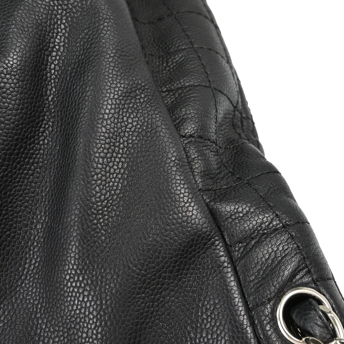 Chanel Black Caviar Skin Shoulder Bag