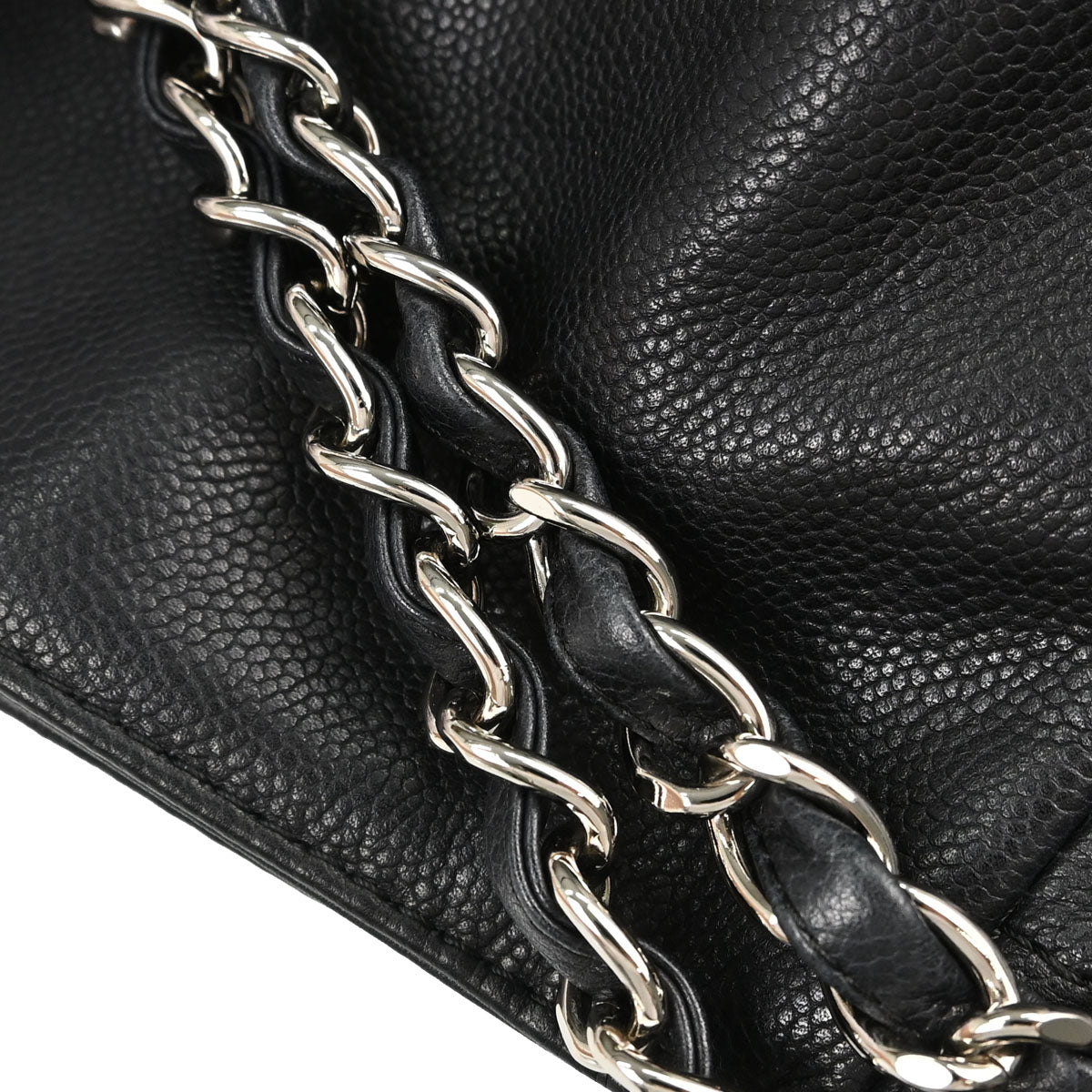 Chanel Black Caviar Skin Shoulder Bag