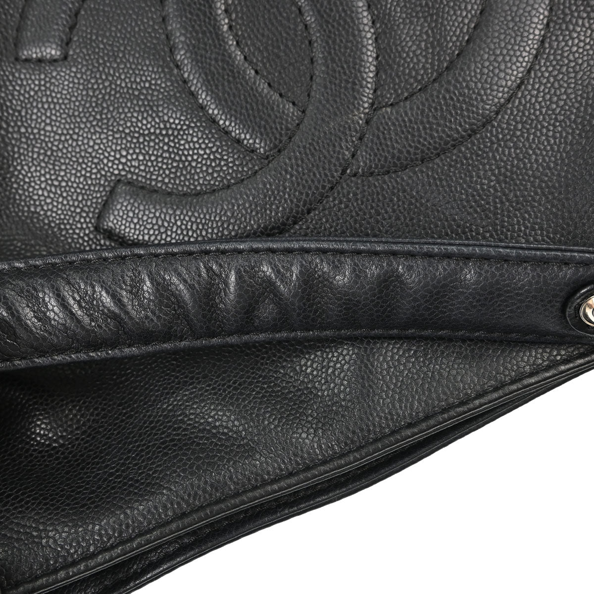 Chanel Black Caviar Skin Shoulder Bag
