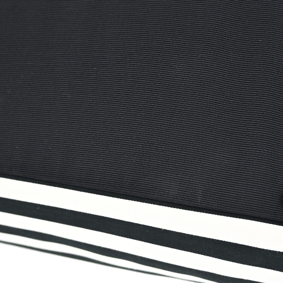 Chanel Black White Canvas Cruise Line Striped Handbag