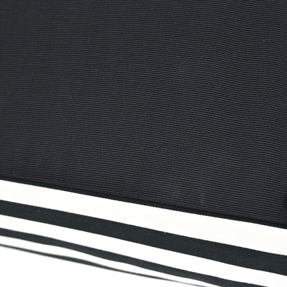 Chanel Black White Canvas Cruise Line Striped Handbag