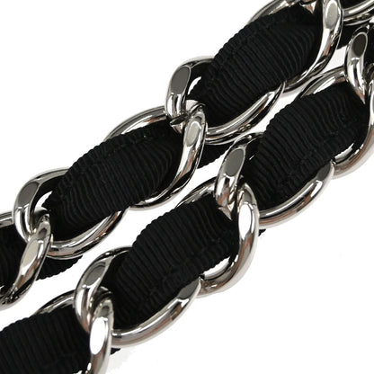Chanel Black White Canvas Cruise Line Striped Handbag