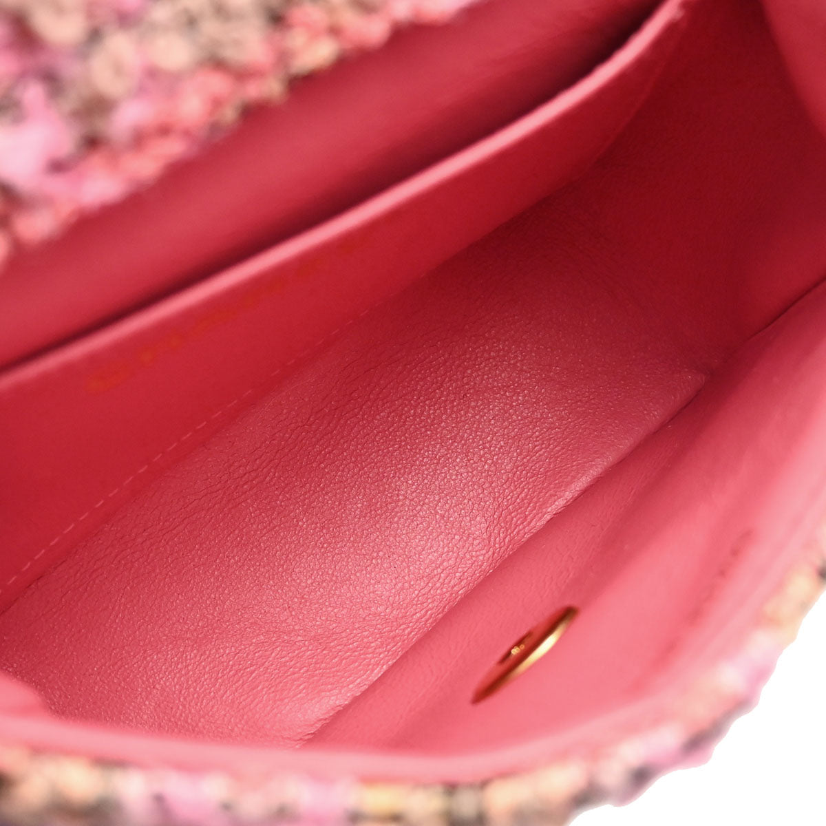 Chanel 1994-1996 Pink Tweed Single Flap 2 in 1 Handbag Set