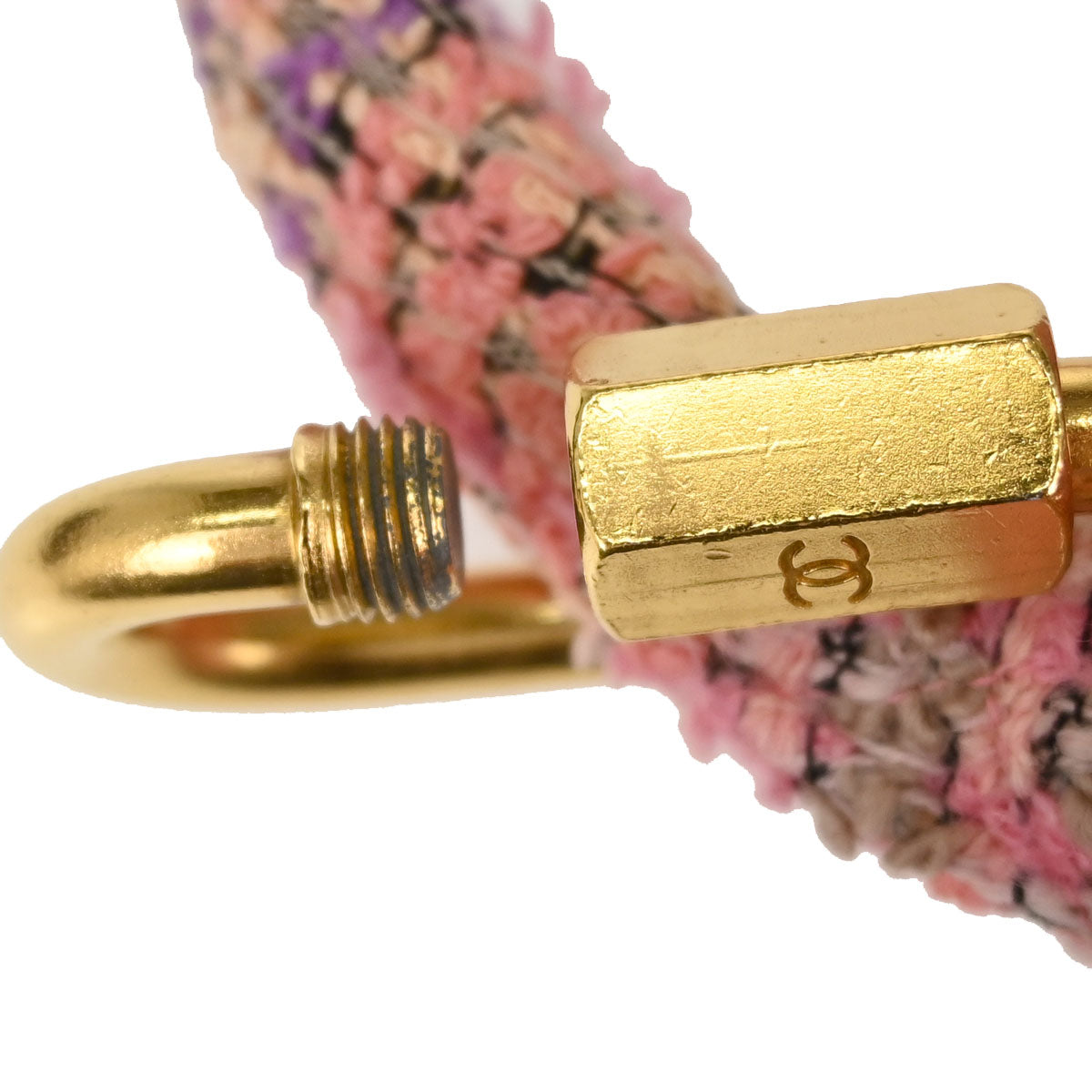 Chanel 1994-1996 Pink Tweed Single Flap 2 in 1 Handbag Set