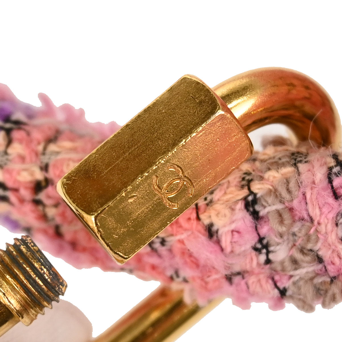 Chanel 1994-1996 Pink Tweed Single Flap 2 in 1 Handbag Set
