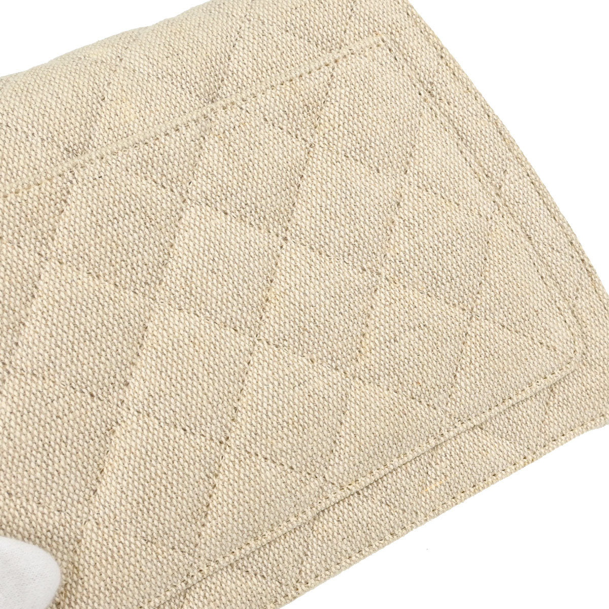 Chanel 1997-1999 Light Beige Linen Handbag