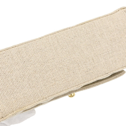 Chanel 1997-1999 Light Beige Linen Handbag