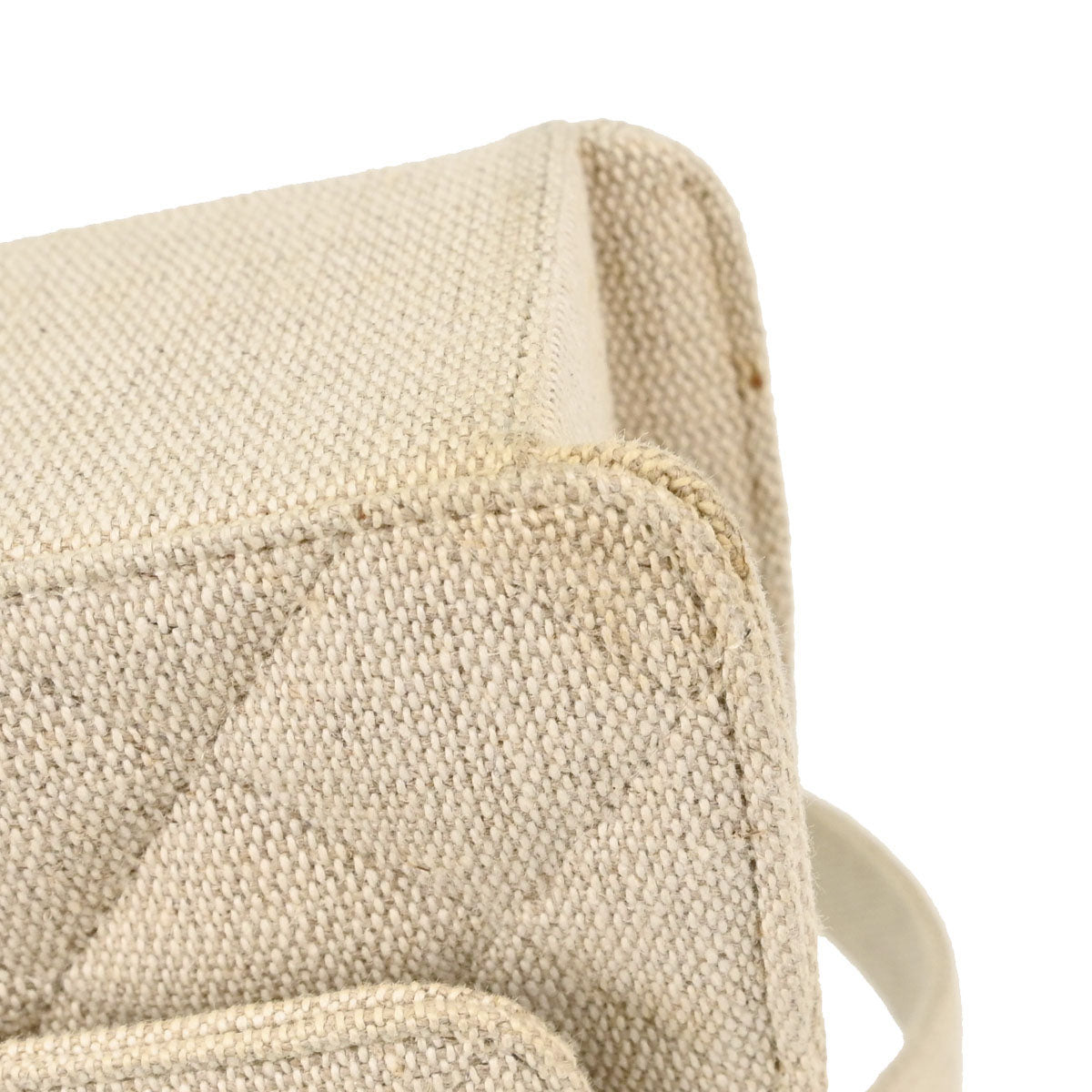 Chanel 1997-1999 Light Beige Linen Handbag