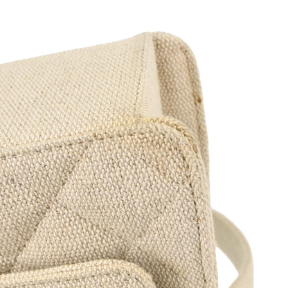 Chanel 1997-1999 Light Beige Linen Handbag
