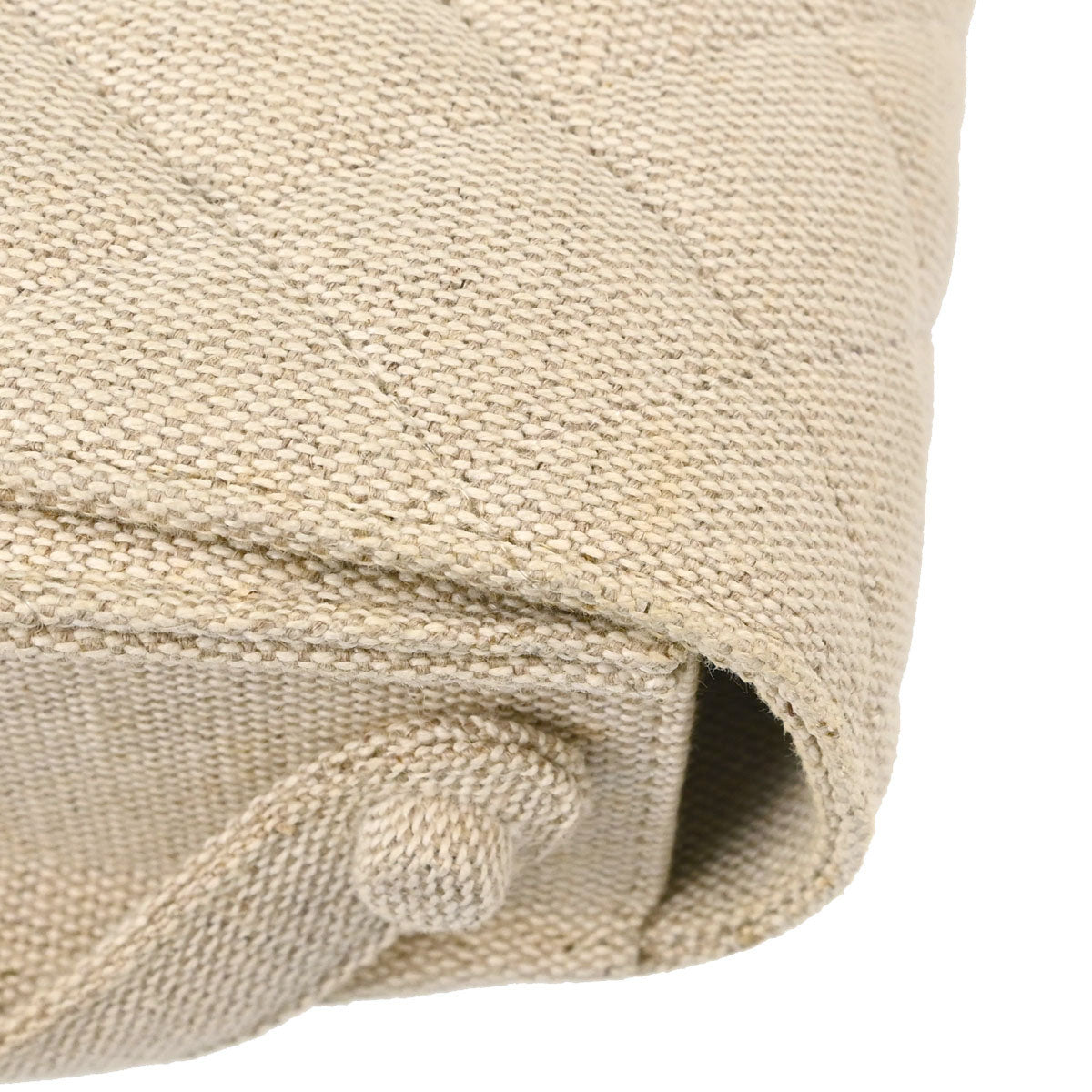 Chanel 1997-1999 Light Beige Linen Handbag