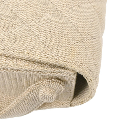 Chanel 1997-1999 Light Beige Linen Handbag
