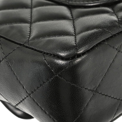 Chanel 2008-2009 Black Lambskin East West Shoulder Bag