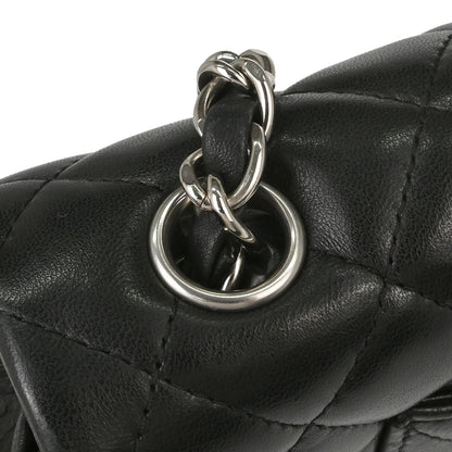 Chanel 2008-2009 Black Lambskin East West Shoulder Bag
