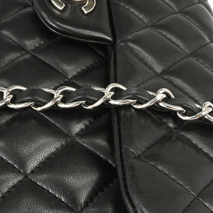 Chanel 2008-2009 Black Lambskin East West Shoulder Bag