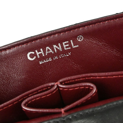 Chanel 2008-2009 Black Lambskin East West Shoulder Bag
