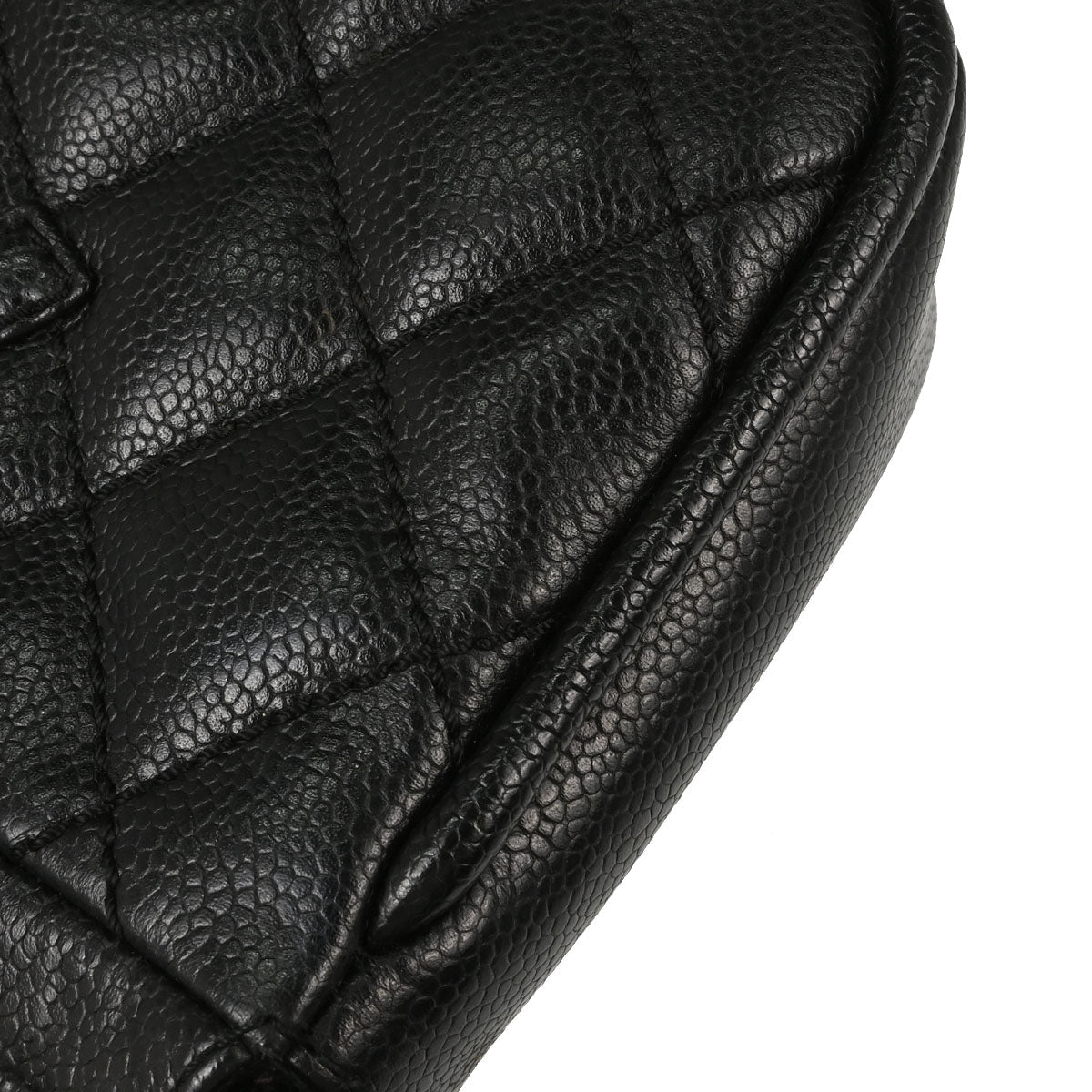Chanel 2005-2006 Black Caviar Skin Shoulder Bag