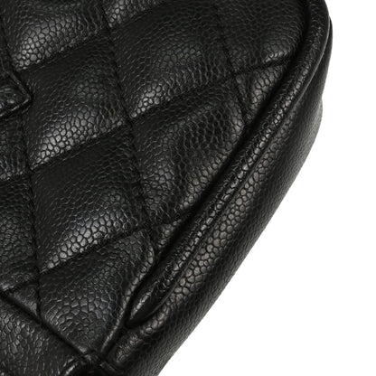 Chanel 2005-2006 Black Caviar Skin Shoulder Bag