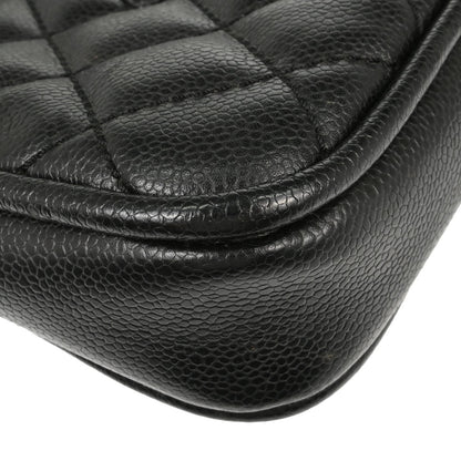 Chanel 2005-2006 Black Caviar Skin Shoulder Bag