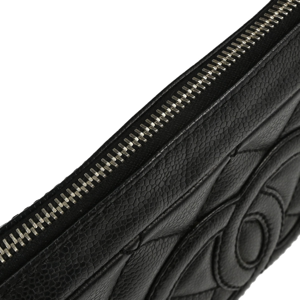 Chanel 2005-2006 Black Caviar Skin Shoulder Bag