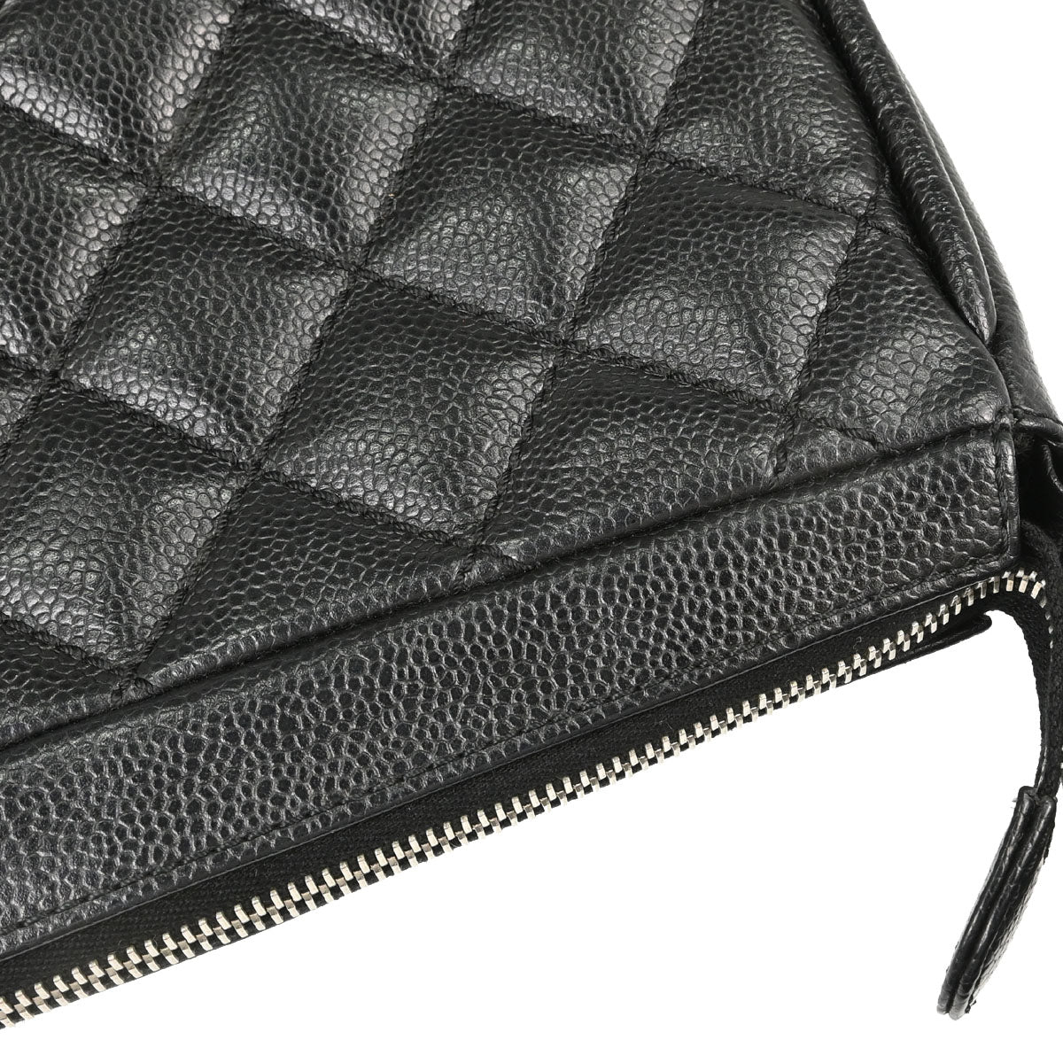 Chanel 2005-2006 Black Caviar Skin Shoulder Bag