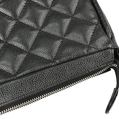 Chanel 2005-2006 Black Caviar Skin Shoulder Bag