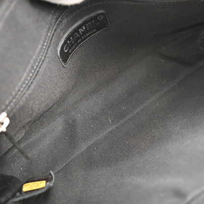 Chanel 2005-2006 Black Caviar Skin Shoulder Bag