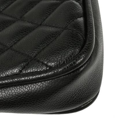 Chanel 2005-2006 Black Caviar Skin Shoulder Bag