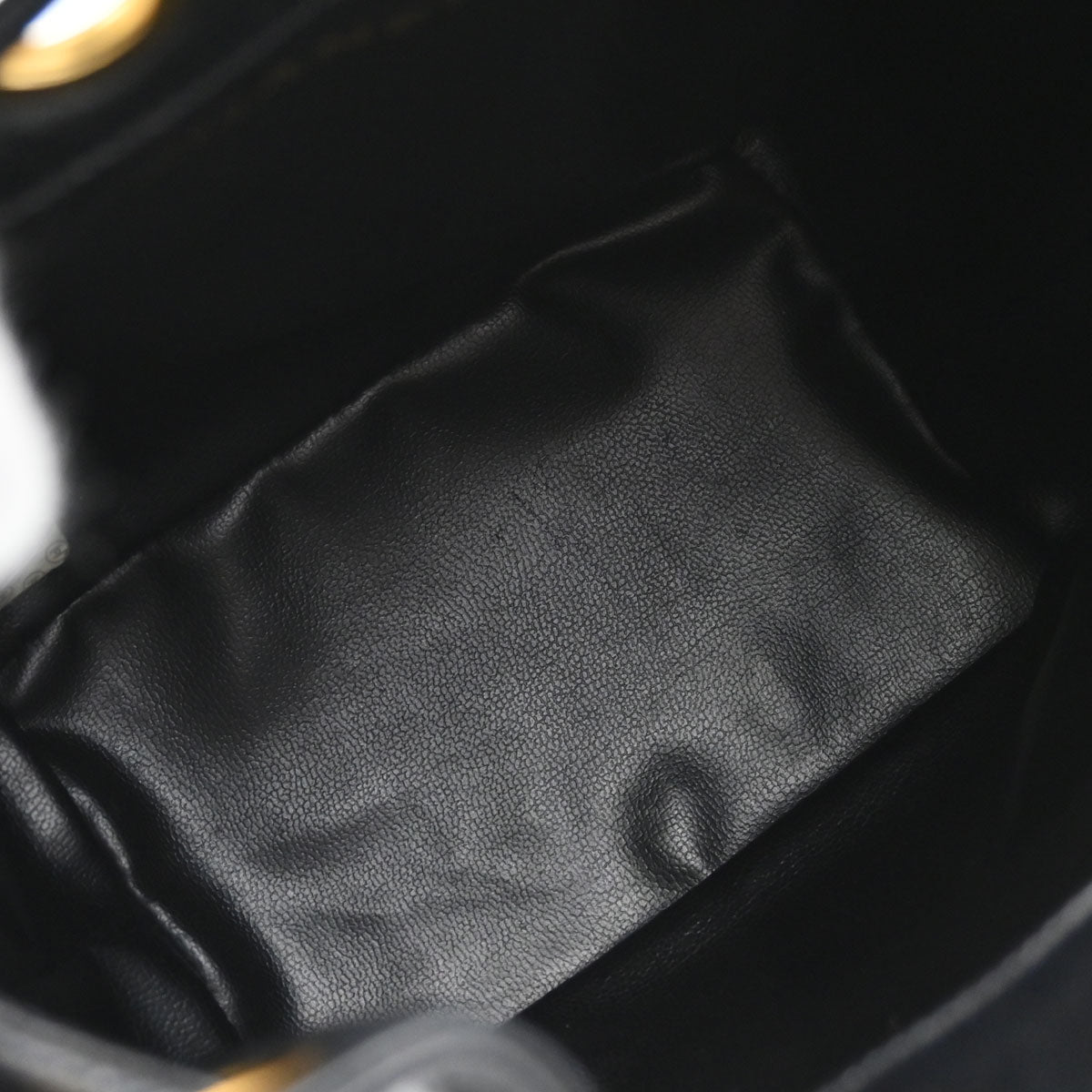 Chanel Black Lambskin Drawstring Shoulder Bag