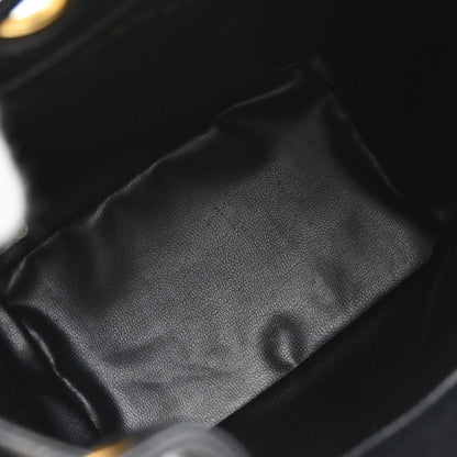 Chanel Black Lambskin Drawstring Shoulder Bag