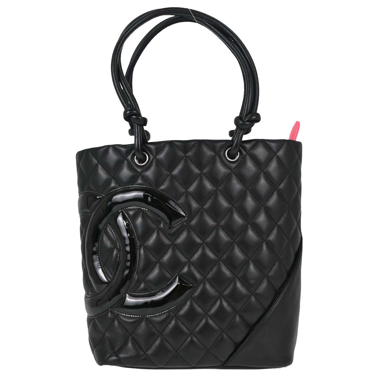 Chanel 2008-2009 Black Calfskin Cambon Ligne Tote Handbag