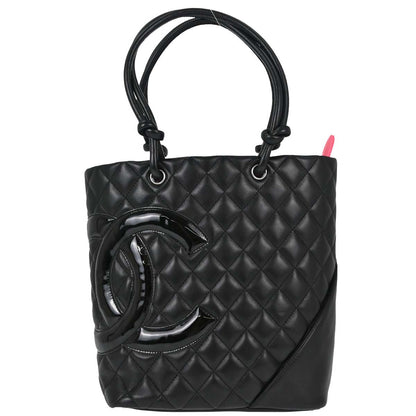 Chanel 2008-2009 Black Calfskin Cambon Ligne Tote Handbag