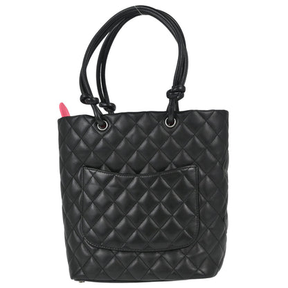Chanel 2008-2009 Black Calfskin Cambon Ligne Tote Handbag