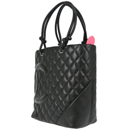Chanel 2008-2009 Black Calfskin Cambon Ligne Tote Handbag