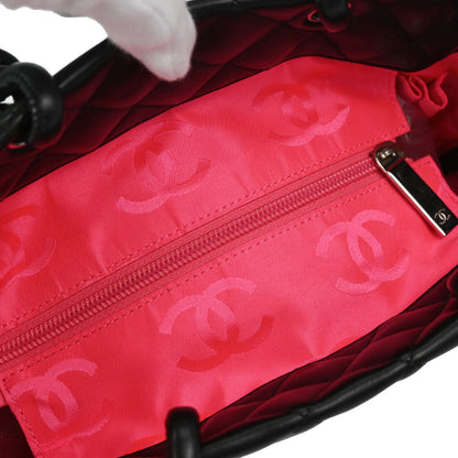 Chanel 2008-2009 Black Calfskin Cambon Ligne Tote Handbag