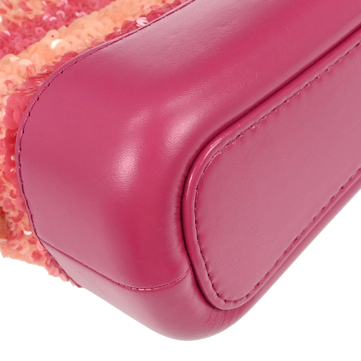 Chanel Pink Beige Calfskin Sequins Small Gabrielle Shoulder Bag